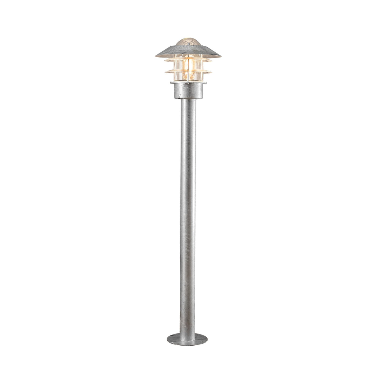 Modena Helsingborg IP23 Outdoor E27 Post Light in Galvanised Finished