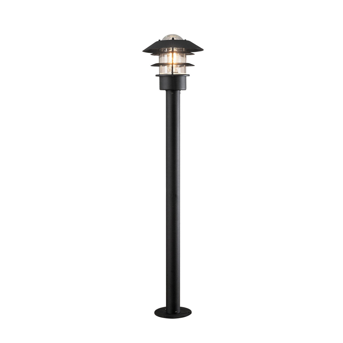 Modena Helsingborg IP23 Outdoor E27 Post Light in Black