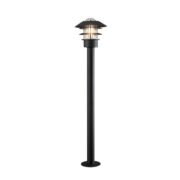 Modena Helsingborg IP23 Outdoor E27 Post Light in Black