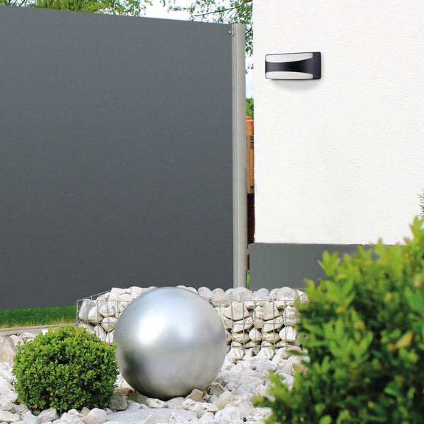 Santos Coastal IP65 LED Wall Light in Black