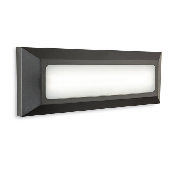 Shine Coastal IP65 LED Low Level Wall or Step Light in Graphite