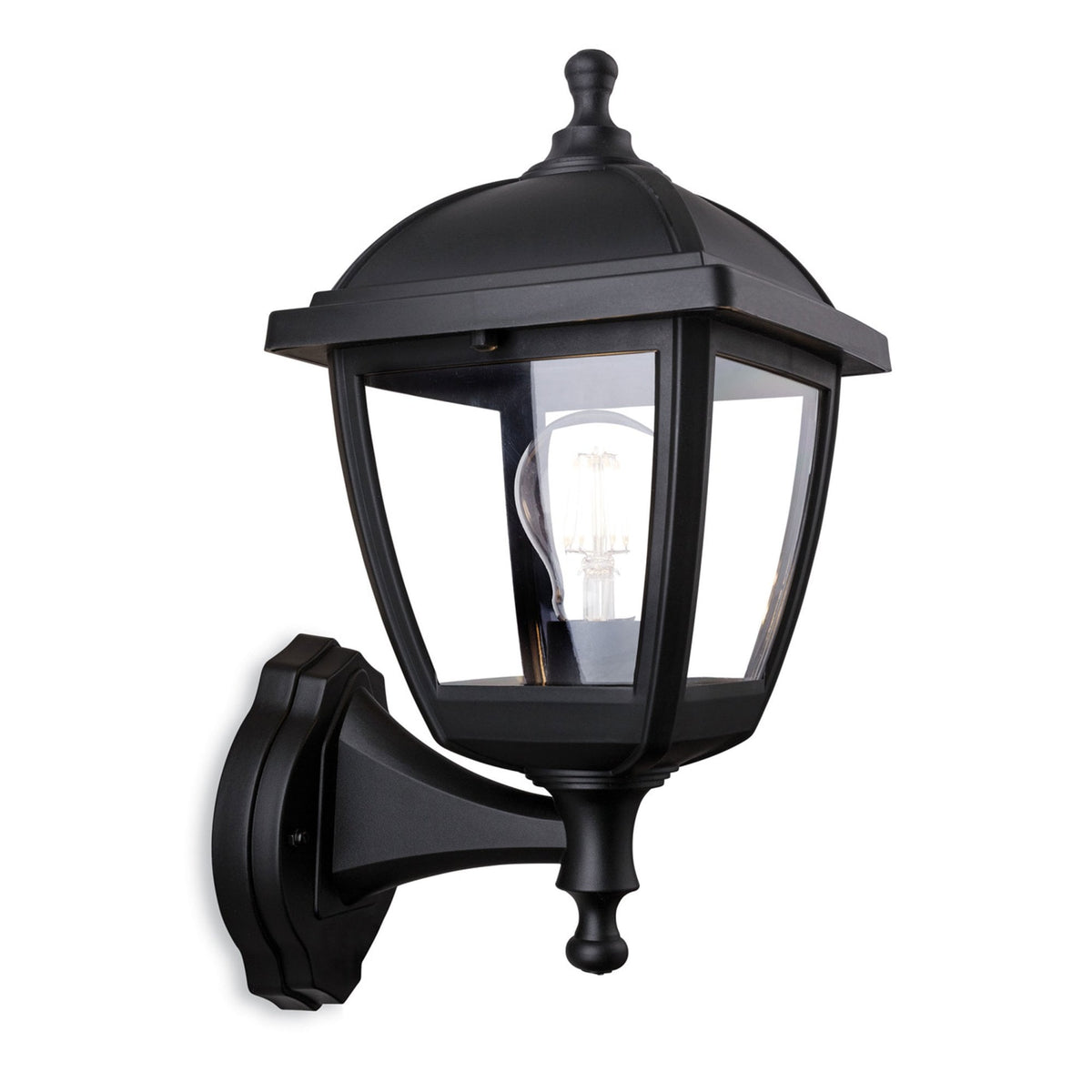Palma Coastal IP44 Wall Light in Black