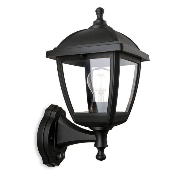 Palma PIR Coastal IP44 Wall Light in Black