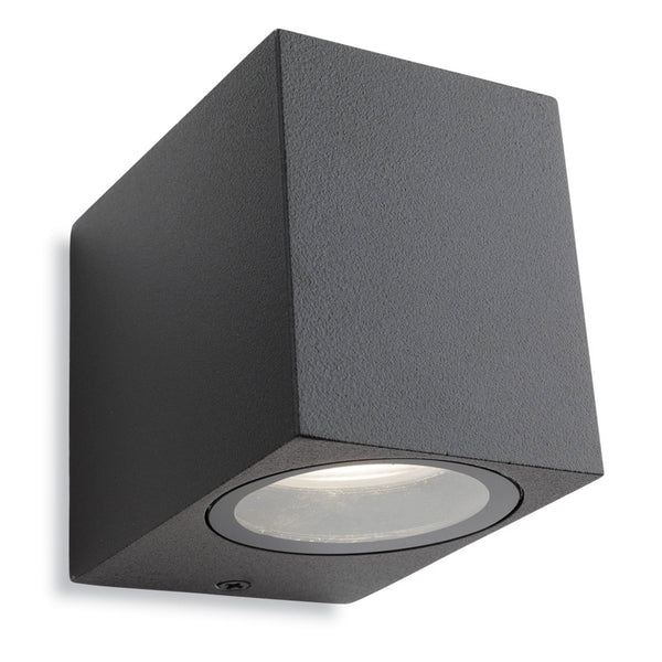 Dune IP44 Exterior Single Wall Light in Graphite