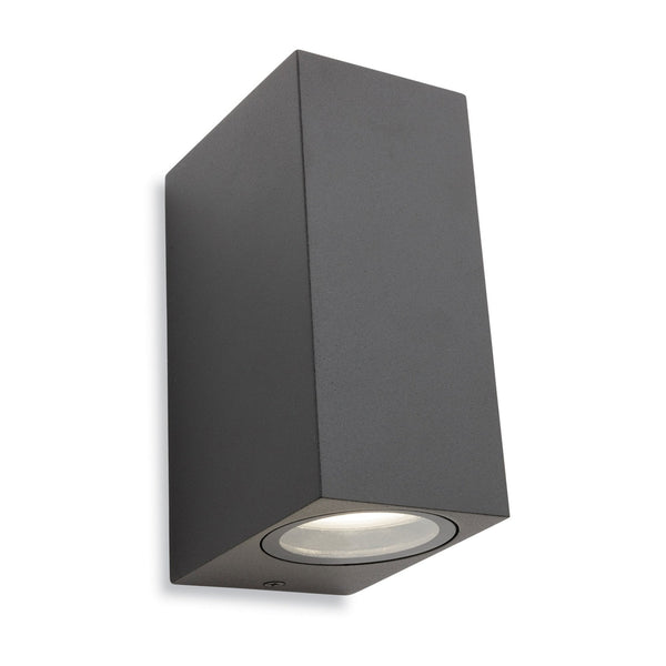 Dune IP44 Exterior Up and Down Wall Light in Graphite