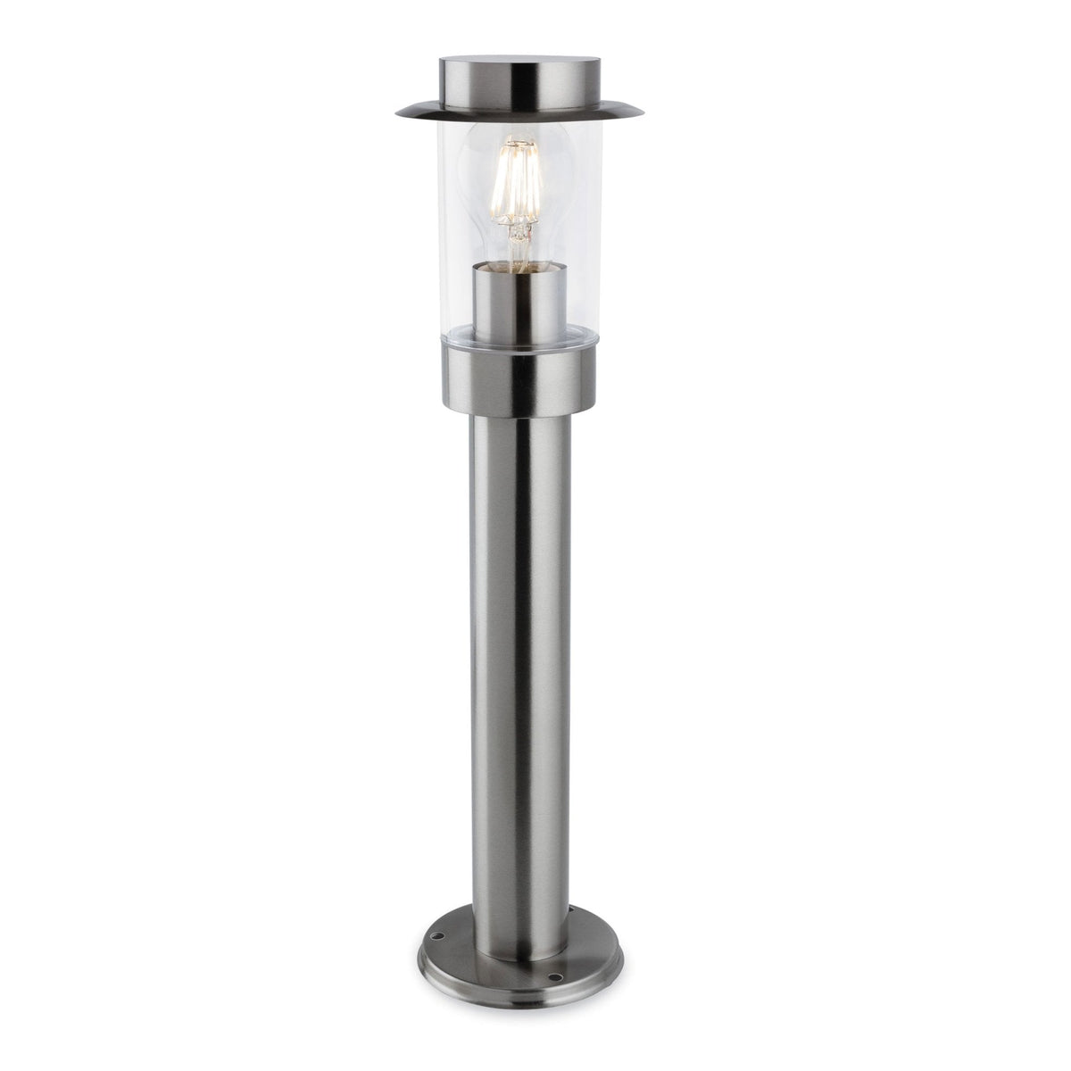 Darwin Exterior IP44 Post Light in Stainless Steel