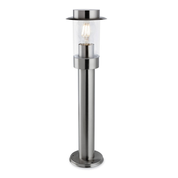 Darwin Exterior IP44 Post Light in Stainless Steel