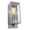 Dallas PIR Exterior IP44 Wall Light in Stainless Steel