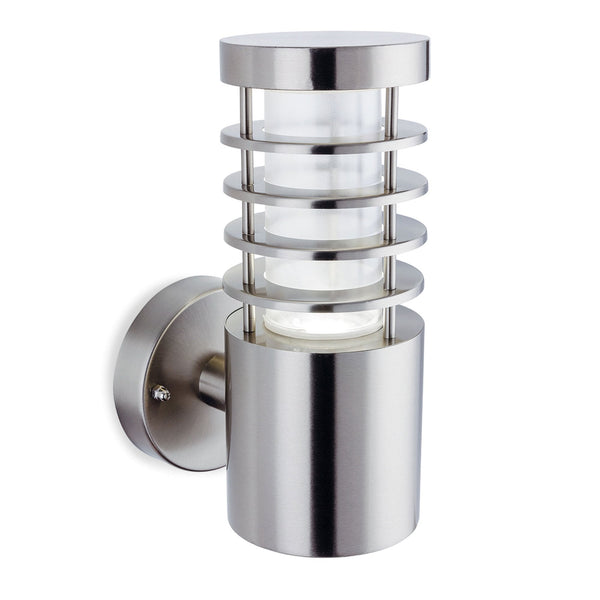 Tamar Exterior IP44 LED Wall Light in Stainless Steel