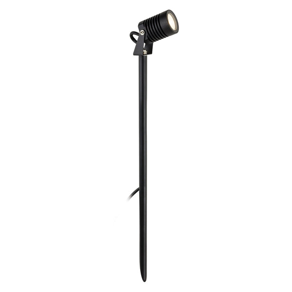 Veron Exterior IP65 LED Long Spike Spot Light in Black