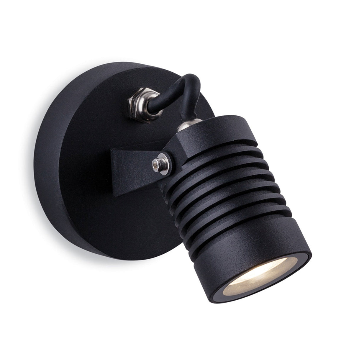 Veron Exterior IP65 LED Wall Light in Black