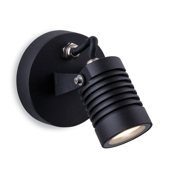 Veron Exterior IP65 LED Wall Light in Black