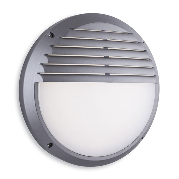 Luca Coastal IP65 LED Wall Light in Silver