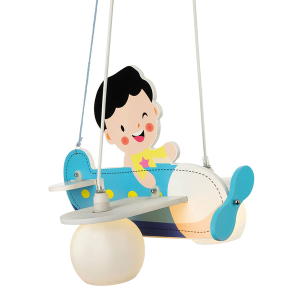 Childrens Airplane Pendant Light