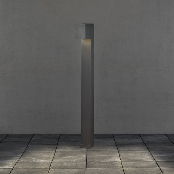 Cremona Sleek IP54 Adjustable Beam 8w LED Post light in Dark Grey