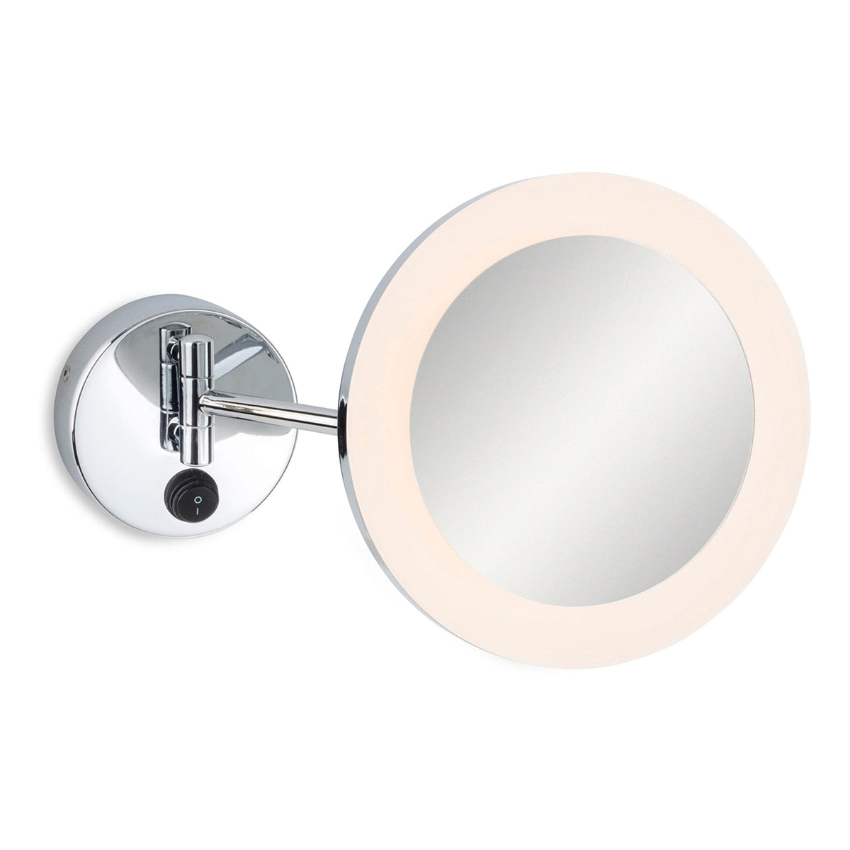 Lily IP44 Switched LED Magnifying Mirror Wall Light in Chrome