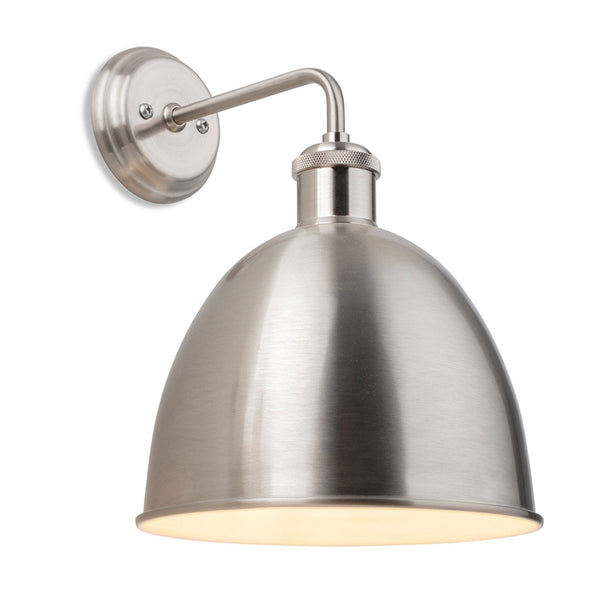 Genoa Wall Light in Brushed Steel