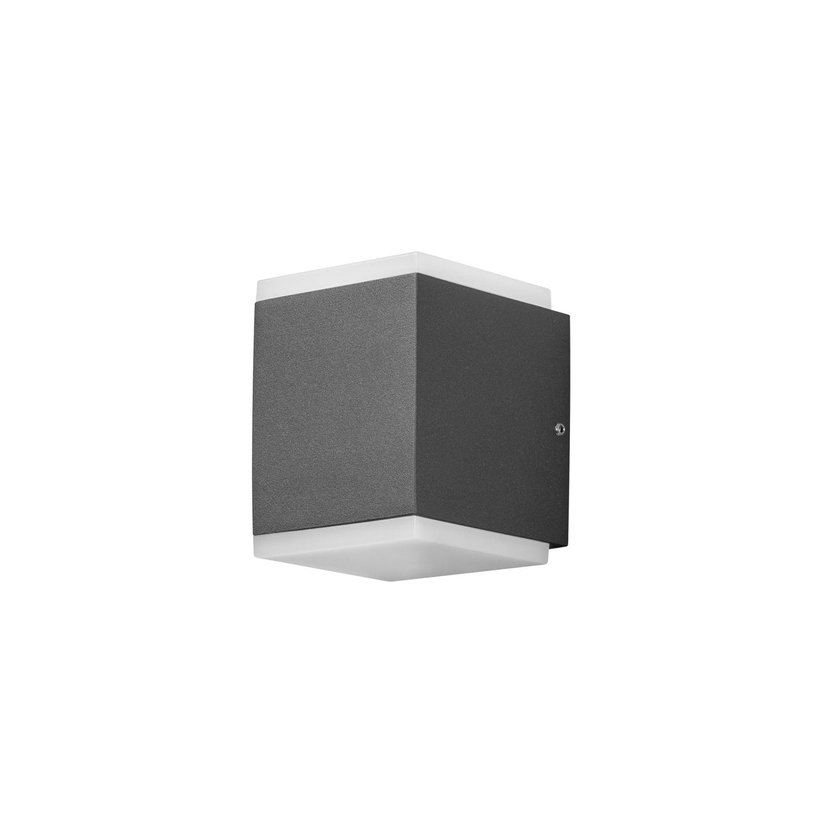 Monza Box IP54 Twin Outdoor 12w LED Wall Light in Anthracite