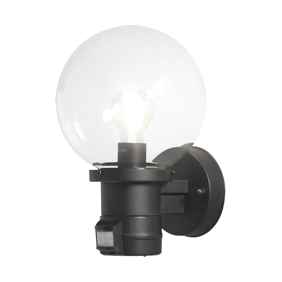 Nemi IP44 Outdoor PIR Wall Light in Black