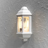 Cagliari IP43 Outdoor E27 Wall Light in White