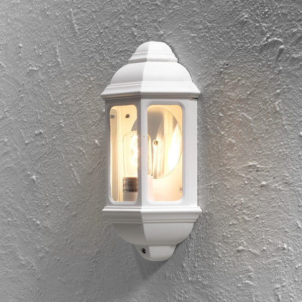 Cagliari IP43 Outdoor E27 Wall Light in White