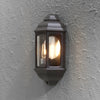 Cagliari IP43 Outdoor E27 Wall Light in Black