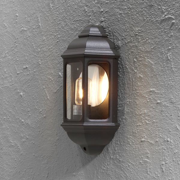 Cagliari IP43 Outdoor E27 Wall Light in Black