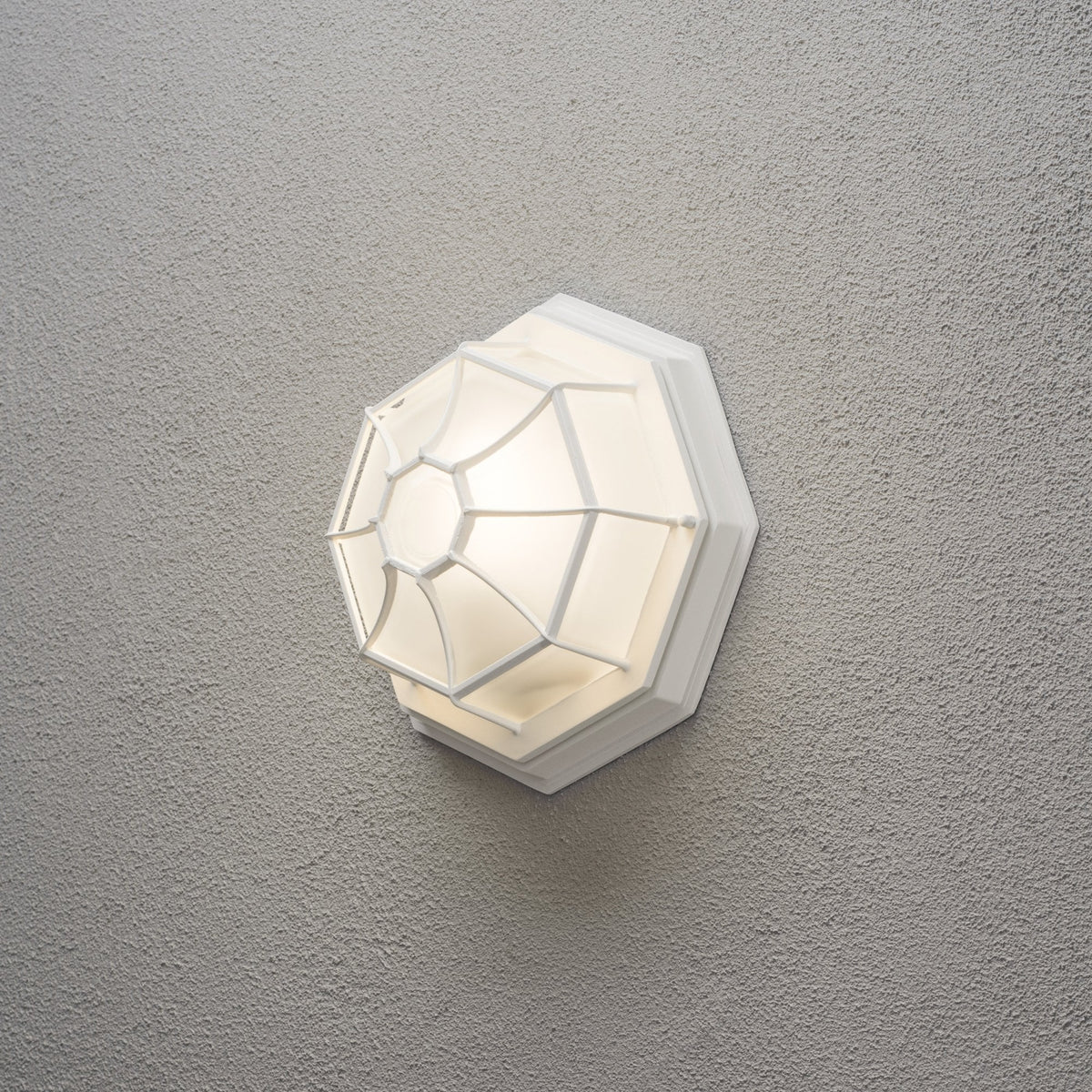 Web IP23 Outdoor E27 Wall or Ceiling Light in White