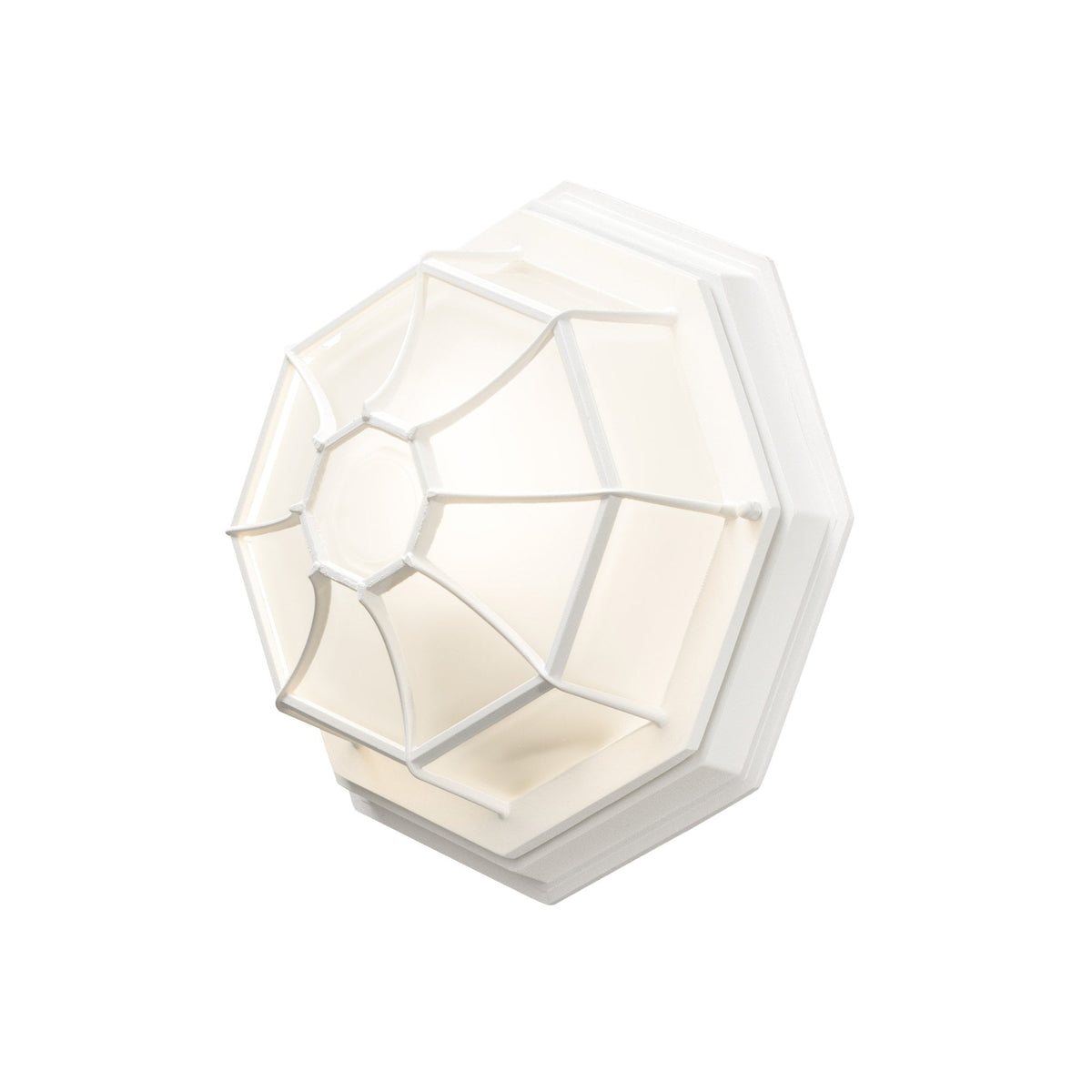 Web IP23 Outdoor E27 Wall or Ceiling Light in White