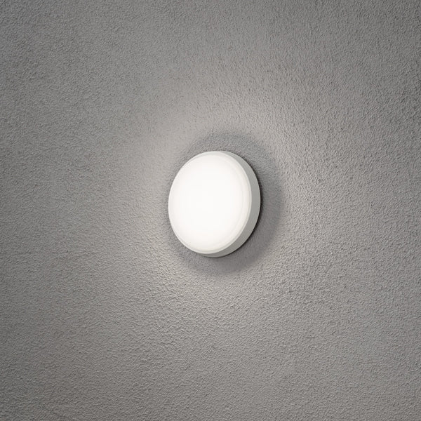 Cesena Round Outdoor IP54 10w LED Ceiling or Wall Light In White
