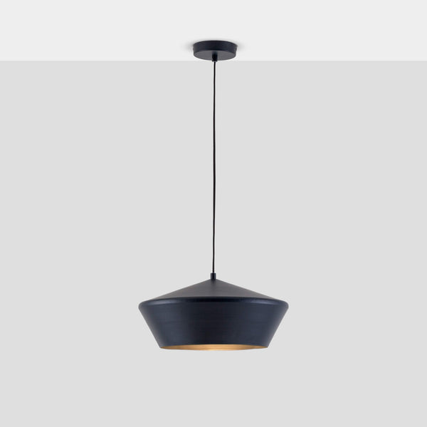Bimini Wide E27 Pendant in Charcoal Grey