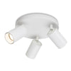 Max Round Ceiling Triple Spotlight in White