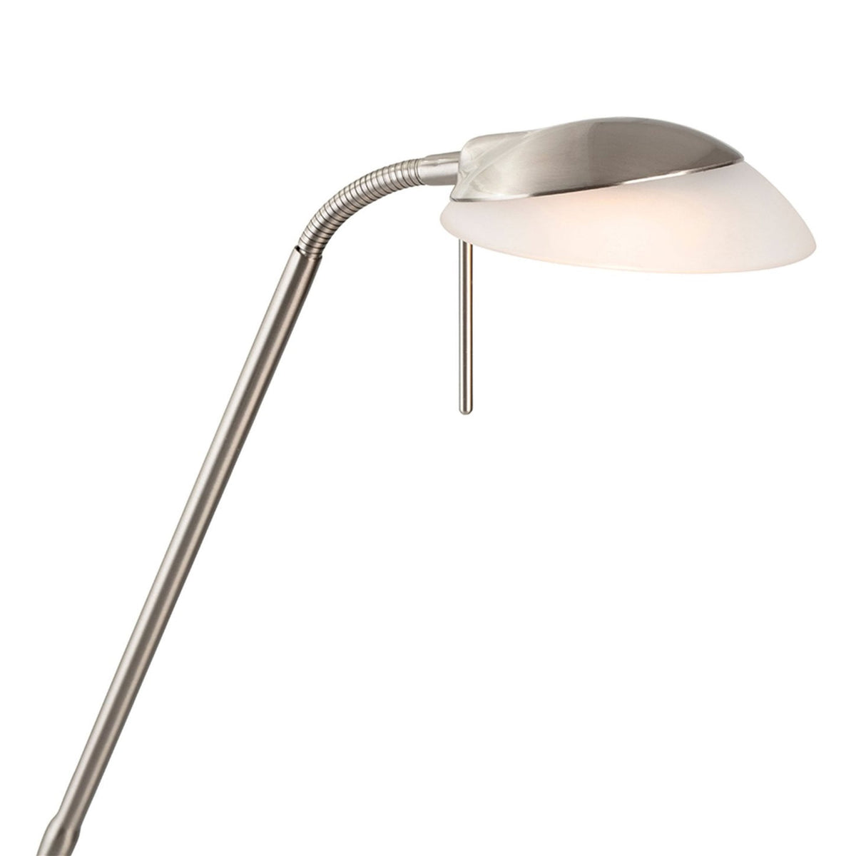 Madrid Dimmable LED Floor Lamp in Brushed Steel