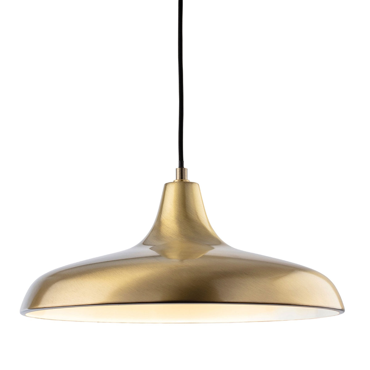 Curtis Slimline Pendant in a Antique Brass Finish