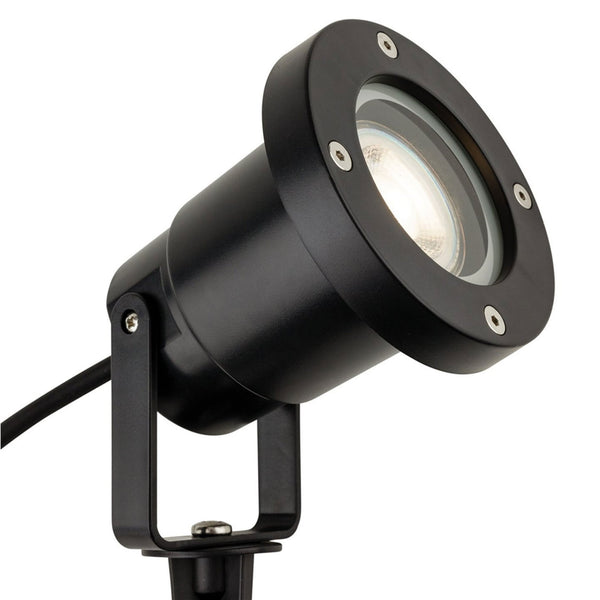 Monza Coastal IP54 Wall or Spike Light in Black