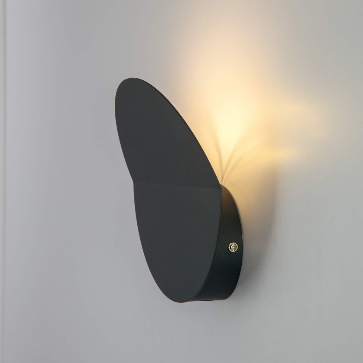 Katya Up Lighter 5w LED Wall Light in Charcoal Grey