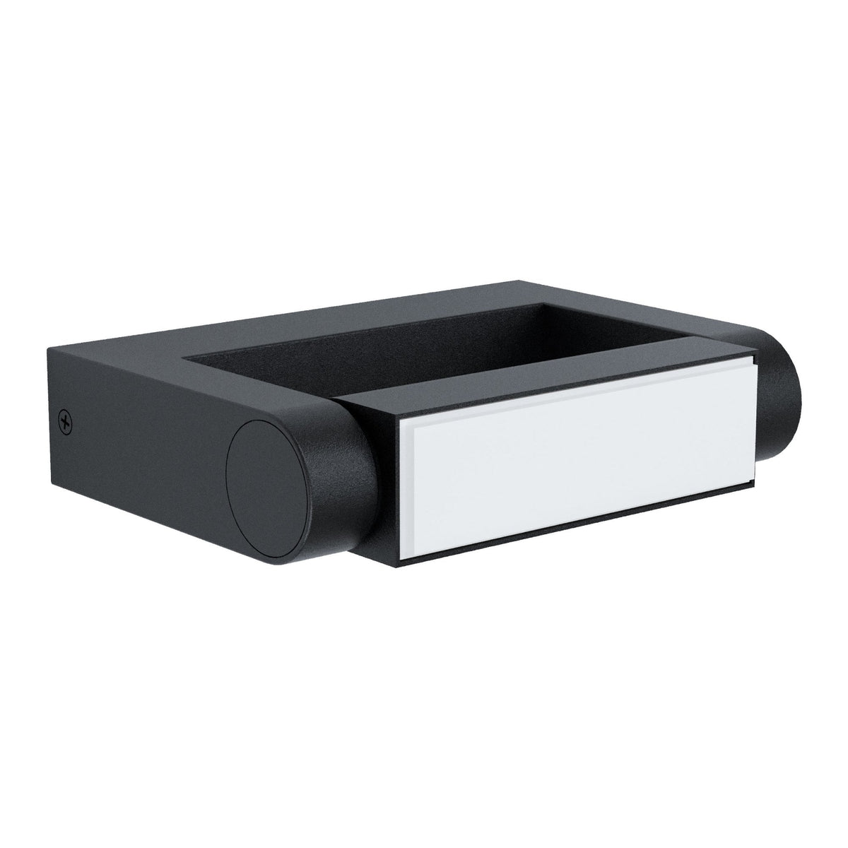 Brianza IP44 LED Exterior Wall Light in Black with Pivoting Head