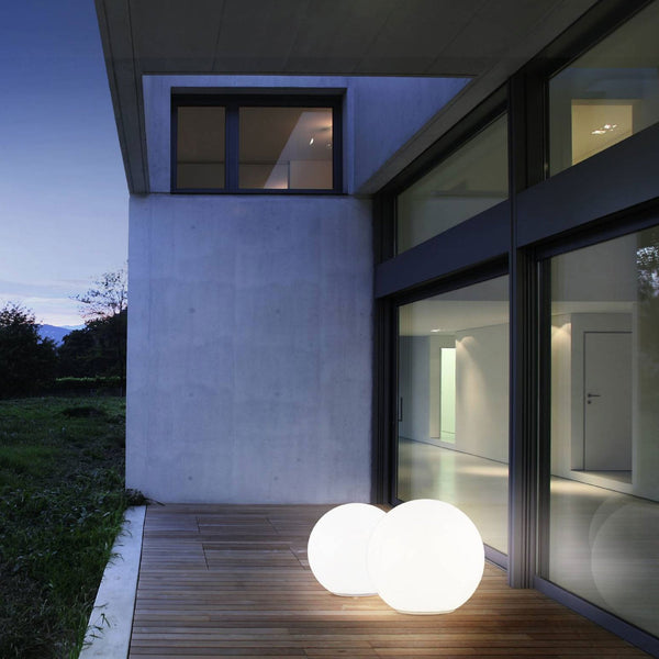 Monterollo 500mm White Globe IP65 Exterior Floor Light