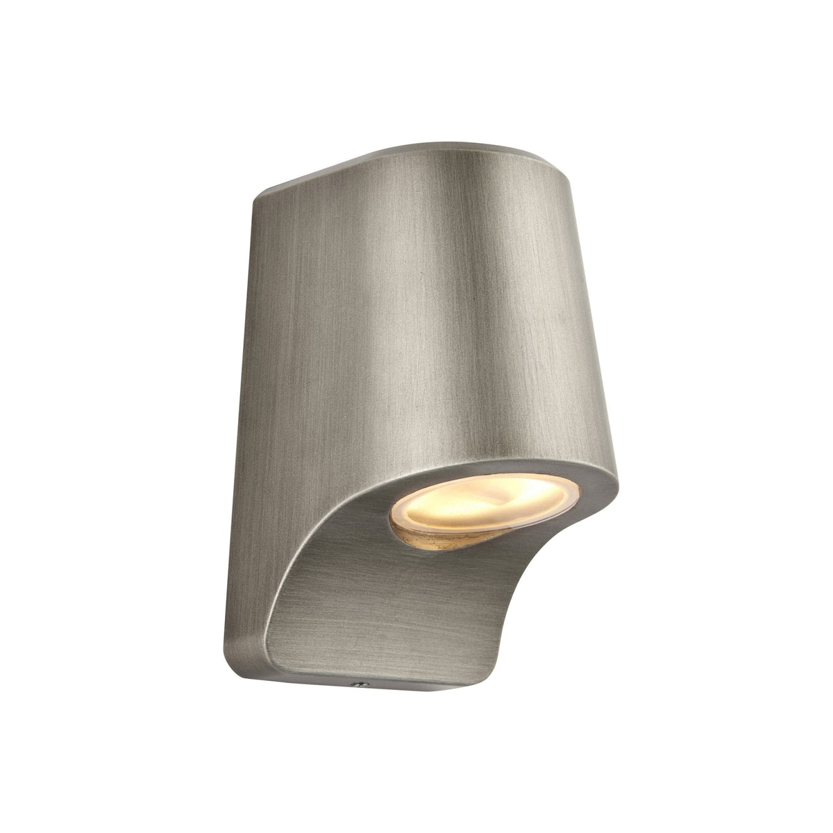 Beam IP44 LED Down Wall Light in Brushed Silver