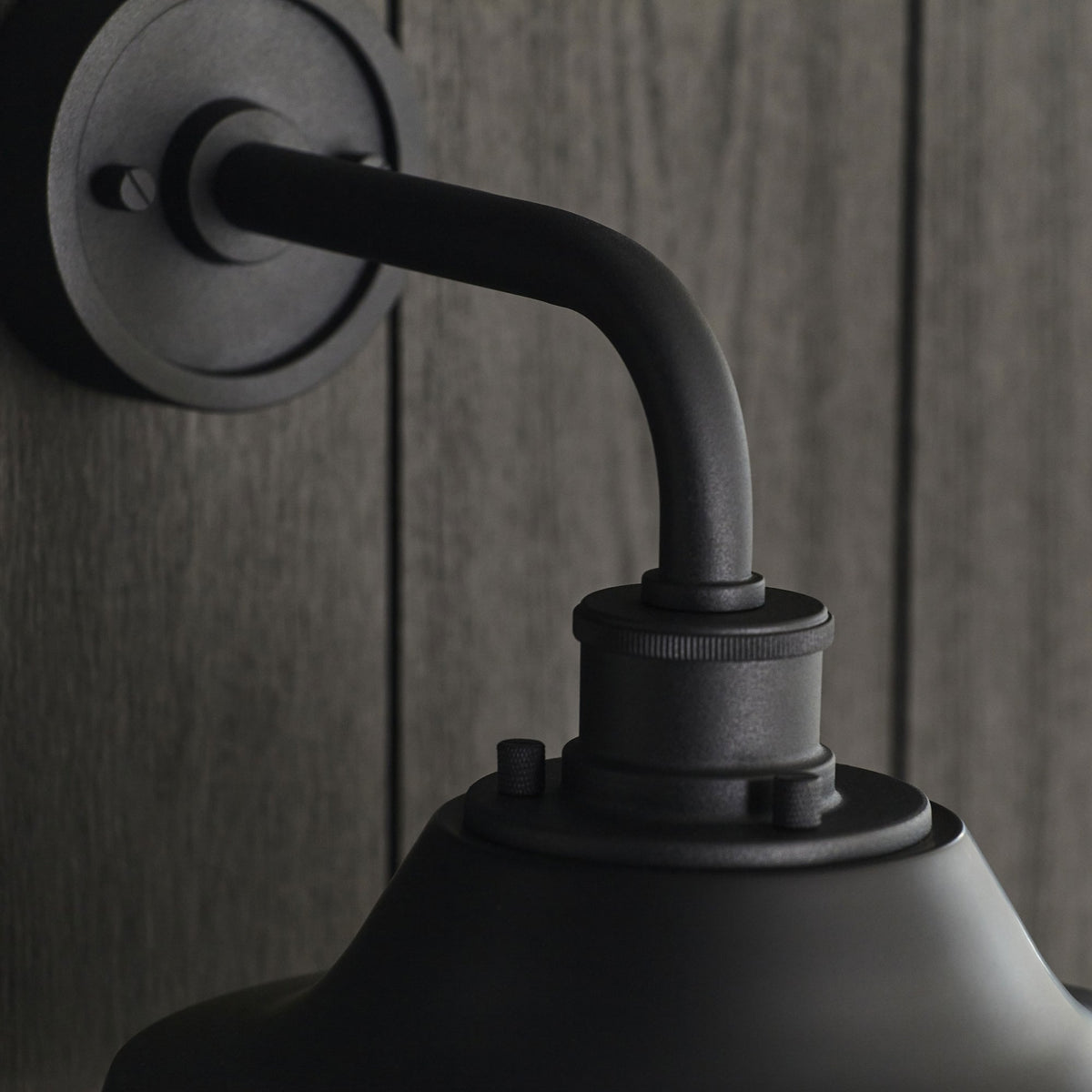 Lloyd IP44 Caged Wall Light in Matt Black