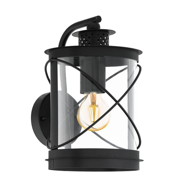 Hilburn IP44 Exterior Wall Light in Black