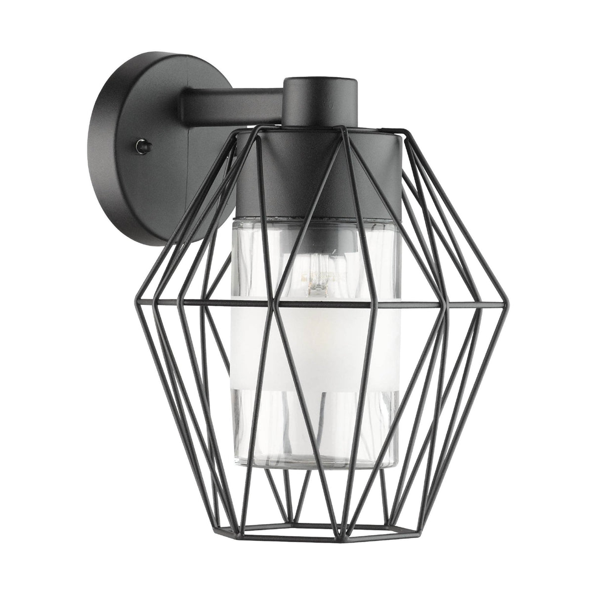 Canove IP55 Outdoor Cage Wall Light in Black