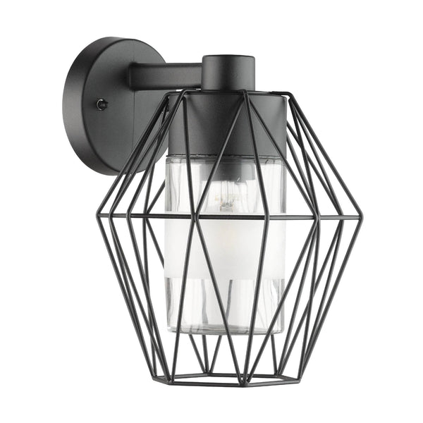 Canove IP55 Outdoor Cage Wall Light in Black