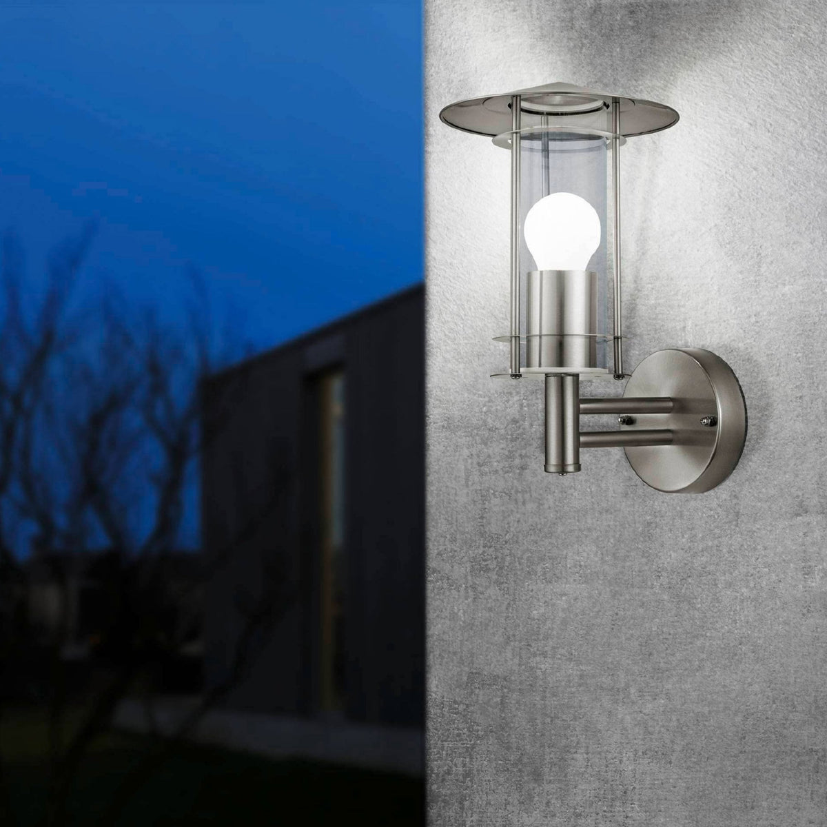 Lisio Outdoor IP44 Stainless Steel Wall Light