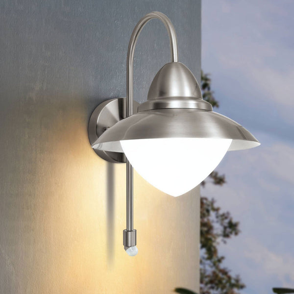 Sidney PIR Outdoor IP44 Stainless Steel Wall Light