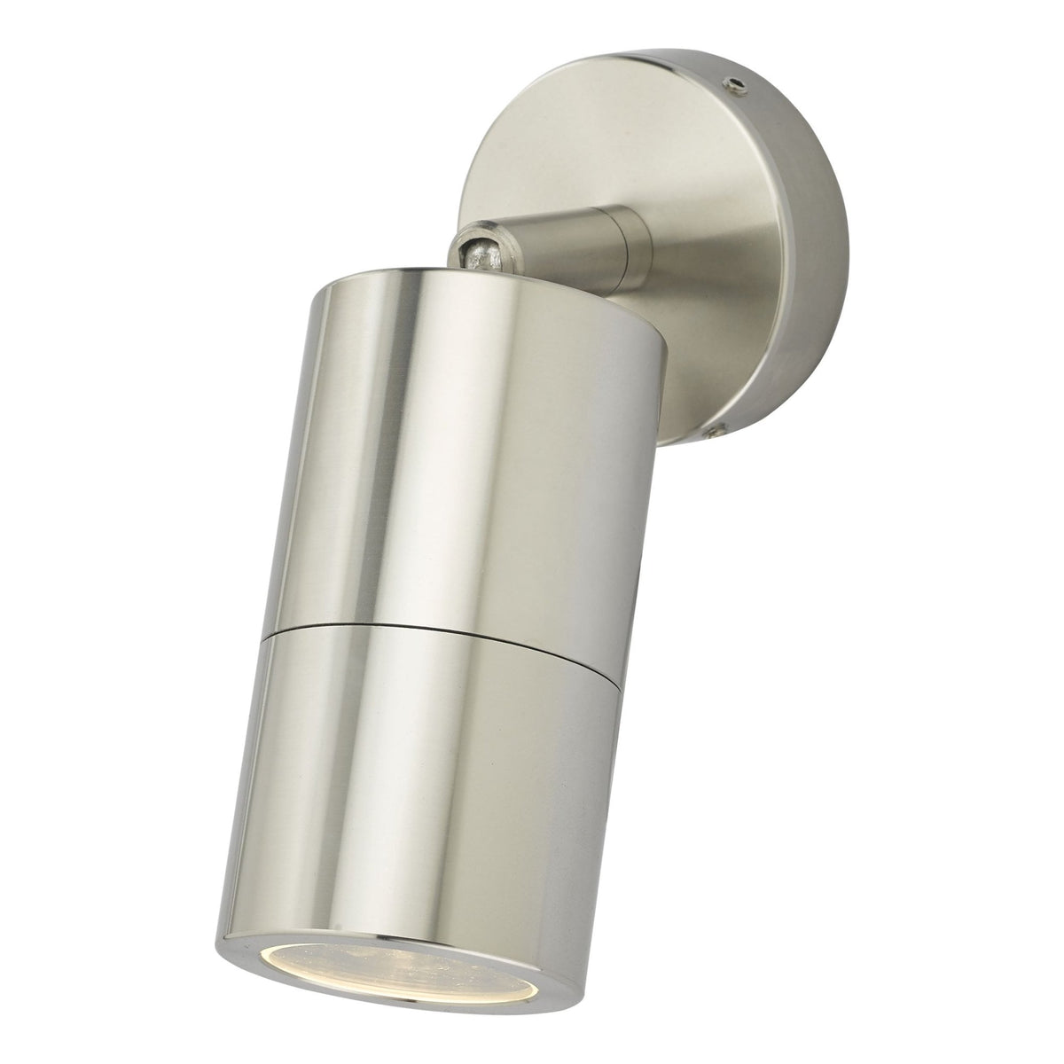Ortega IP65 Exterior Single Wall Spotlight In Brushed Aluminium