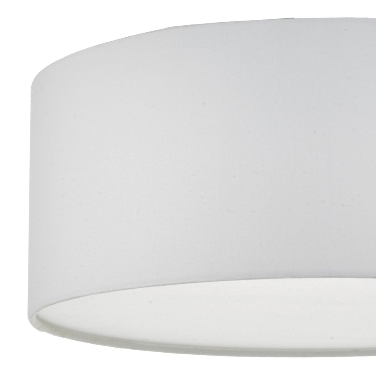 Cierro Small Semi-Flush Ceiling Light In Ivory With Frosted Diffuser