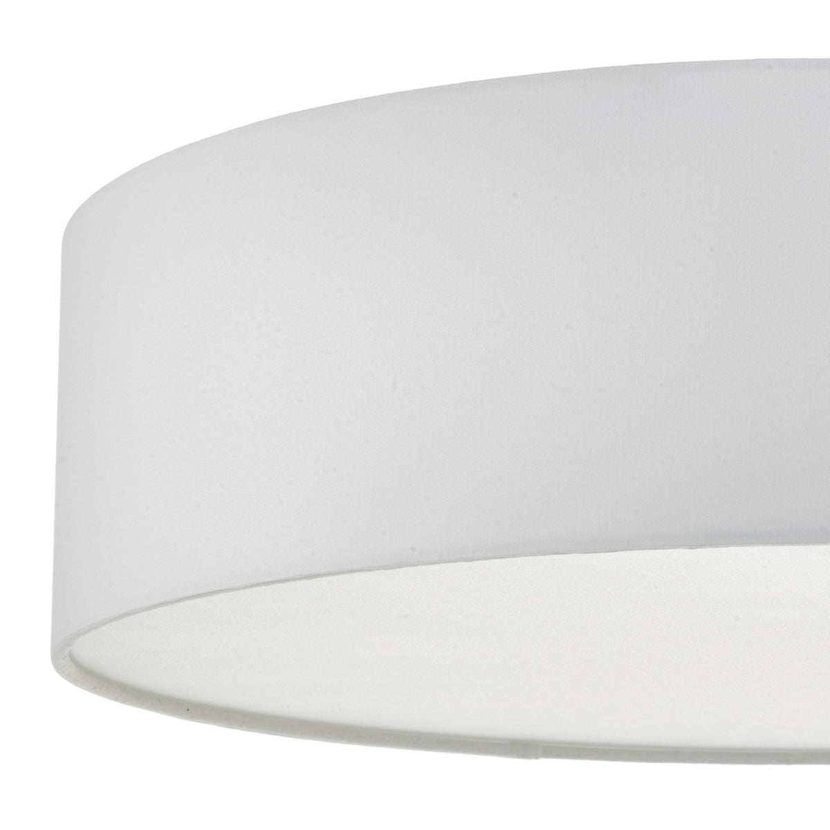 Cierro Medium Semi-Flush Ceiling Light In Ivory With Frosted Diffuser