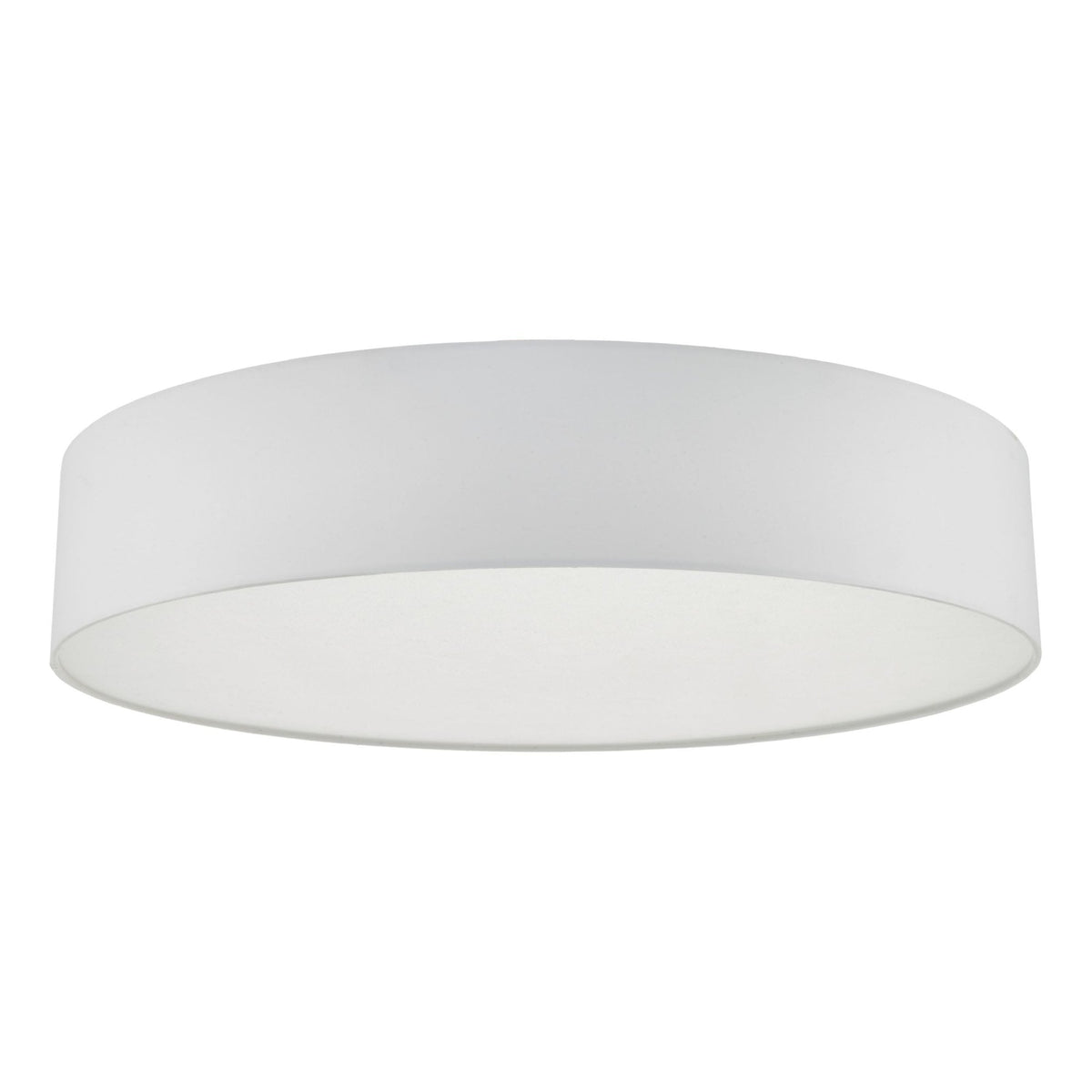 Cierro Large Semi-Flush Ceiling Light In Ivory With Frosted Diffuser