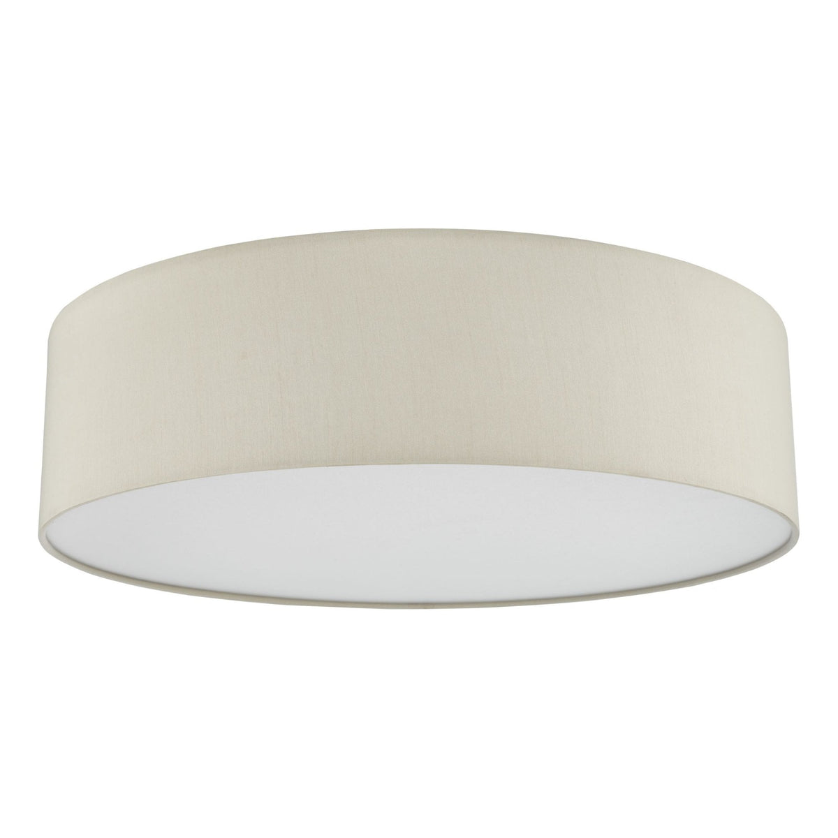 Cierro Medium Semi-Flush Ceiling Light In Taupe With Frosted Diffuser